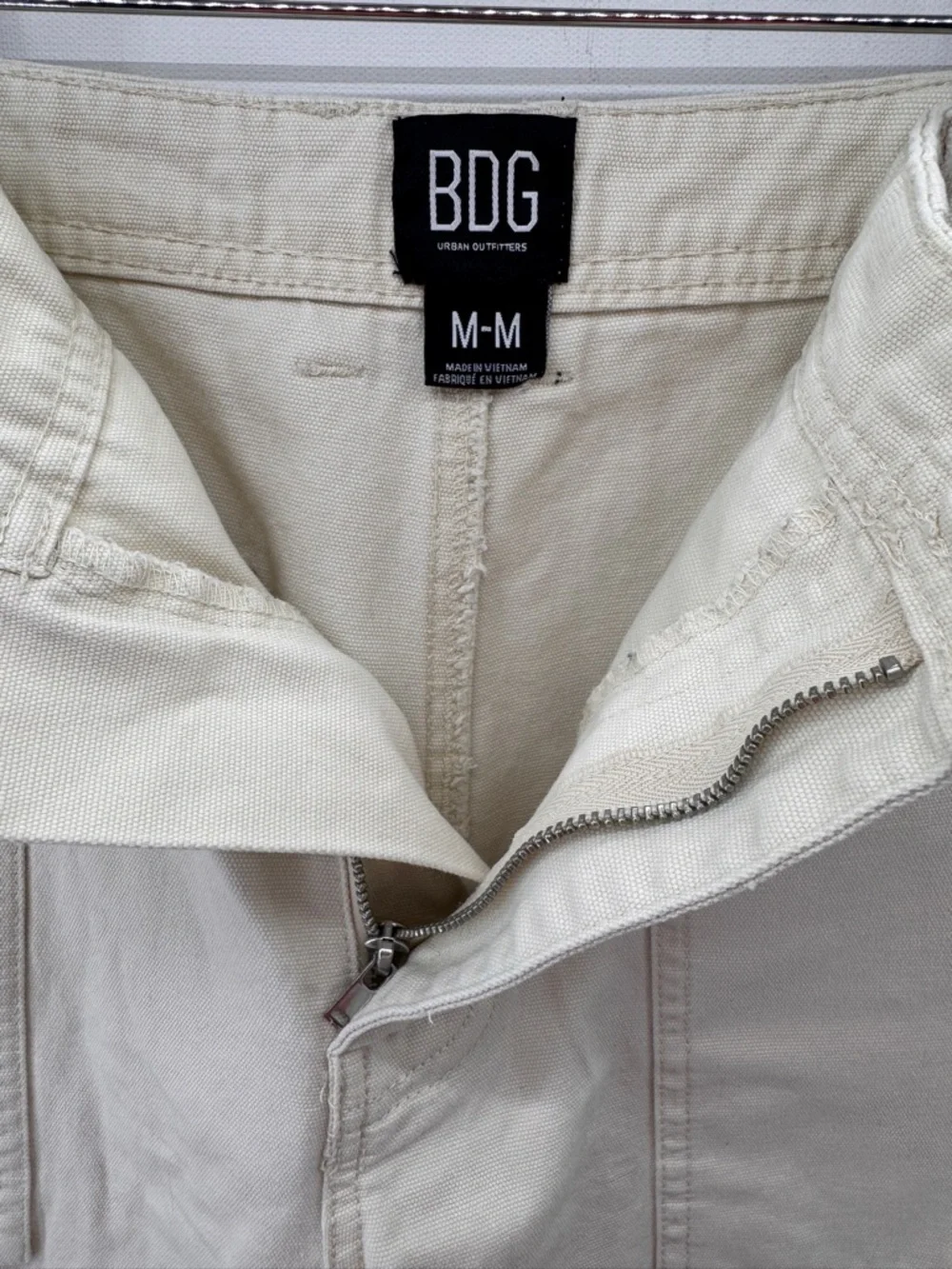 BDG Urban Outfitters High Rise Cotton Utility Shorts Size Medium Patch Pockets
